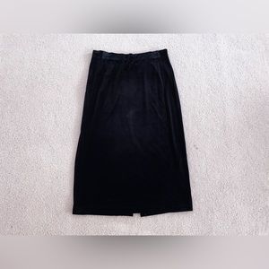 Liz Claiborne Black Velvet Skirt